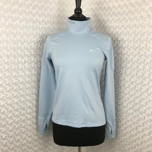 Nike Sz Med Mock Turtleneck Pullover Baselayer L/S
